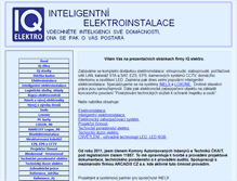 Tablet Screenshot of iqelektro.cz